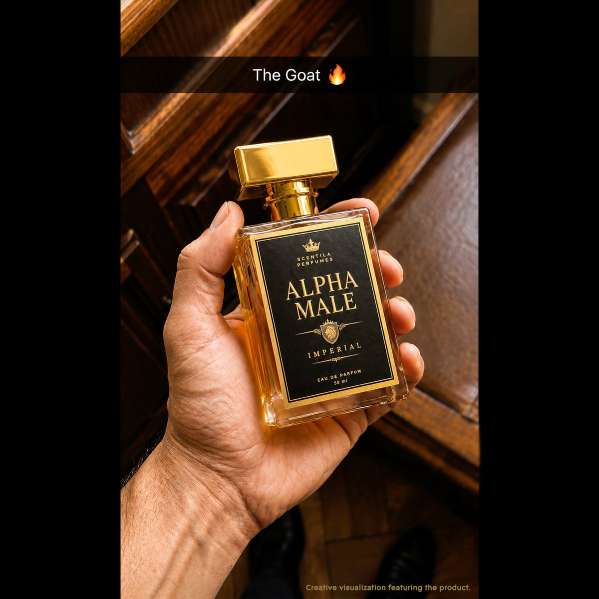 Alpha Male Imperial Perfume for Men | Eau De Parfum 50ml | Cardamom, Pear, Amber & Vanilla | Long Lasting Men's Fragrance | Gift for Him