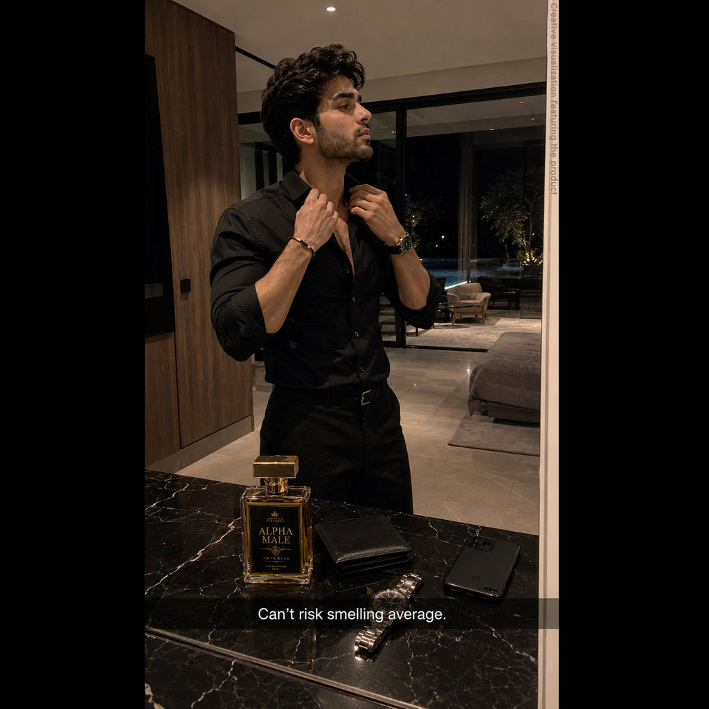 Alpha Male Imperial Perfume for Men | Eau De Parfum 50ml | Cardamom, Pear, Amber & Vanilla | Long Lasting Men's Fragrance | Gift for Him